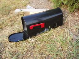 Mailbox Impact by Rock